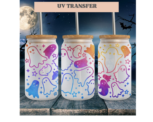 Halloween Boo  | 16 oz. Cup Wrap UV Transfer