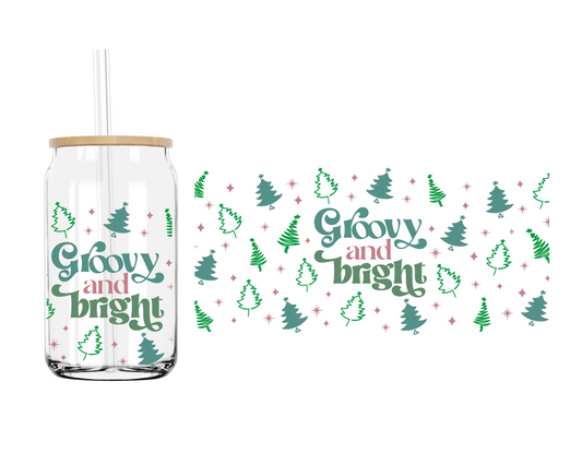 Groovy and bright | 16 oz. Cup Wrap UV Transfer