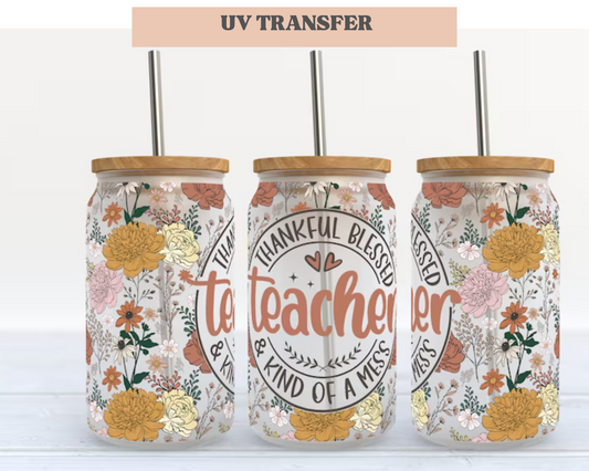 Teacher | 16 oz. Cup Wrap UV Transfer