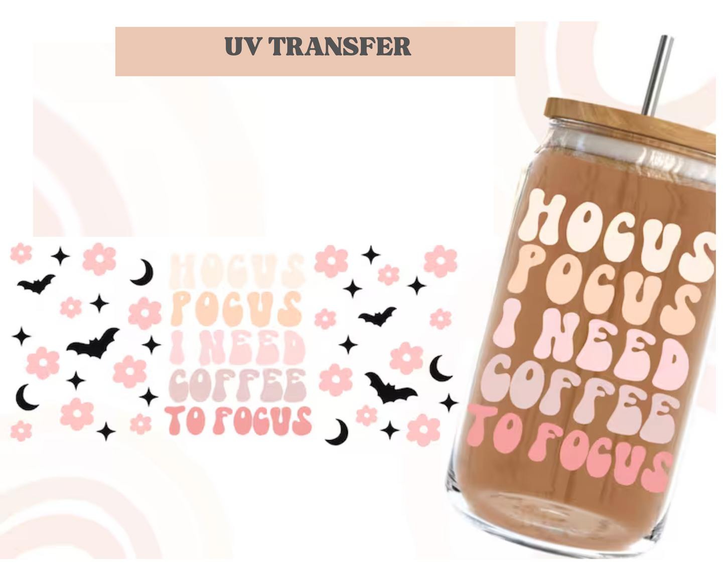 Hocus Libbey| 16 oz. Cup Wrap UV Transfer