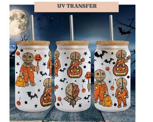 Halloween Trick or Treat | 16 oz. Cup Wrap UV Transfer