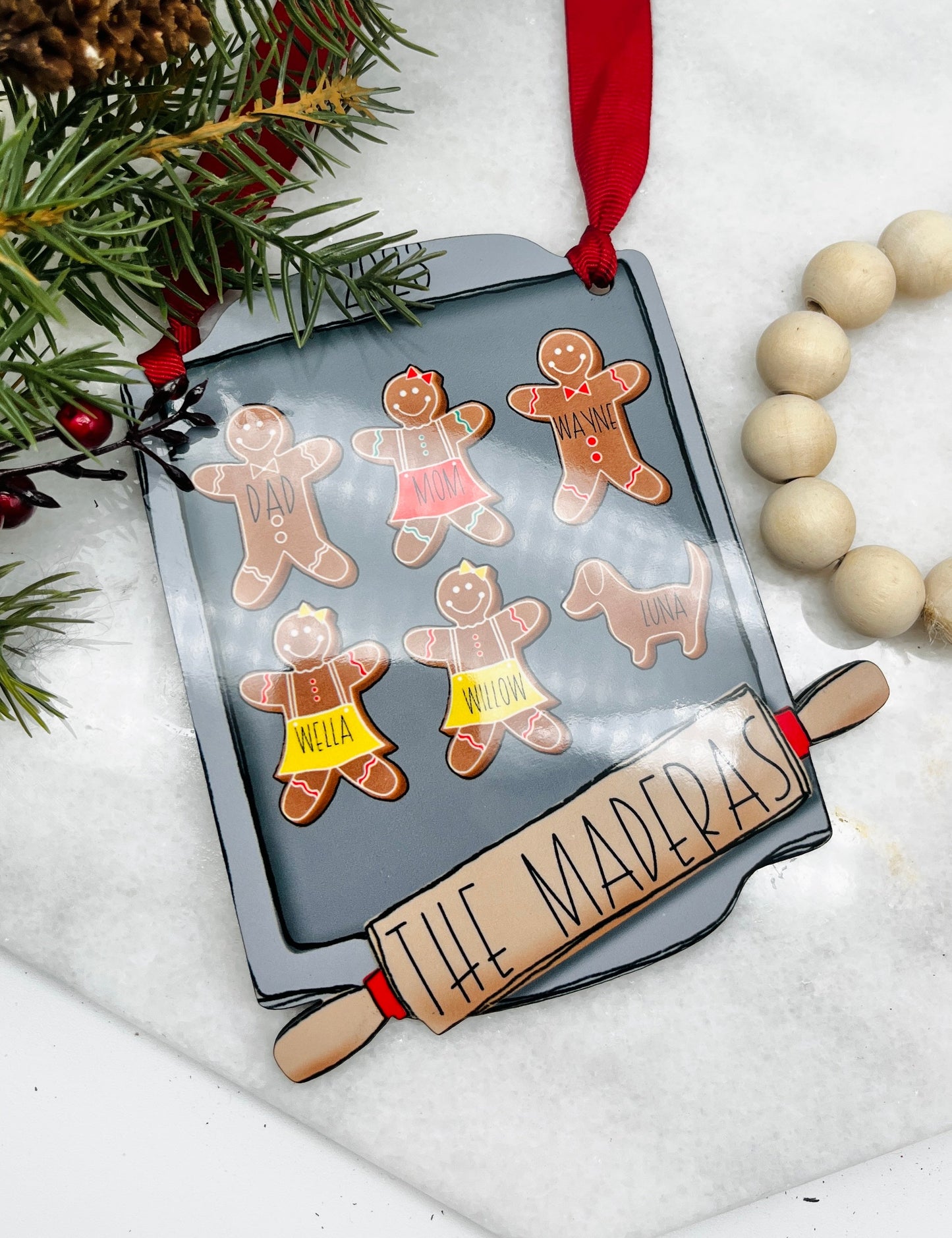 Custom Ornament-Cookie Sheet & Gingerbread