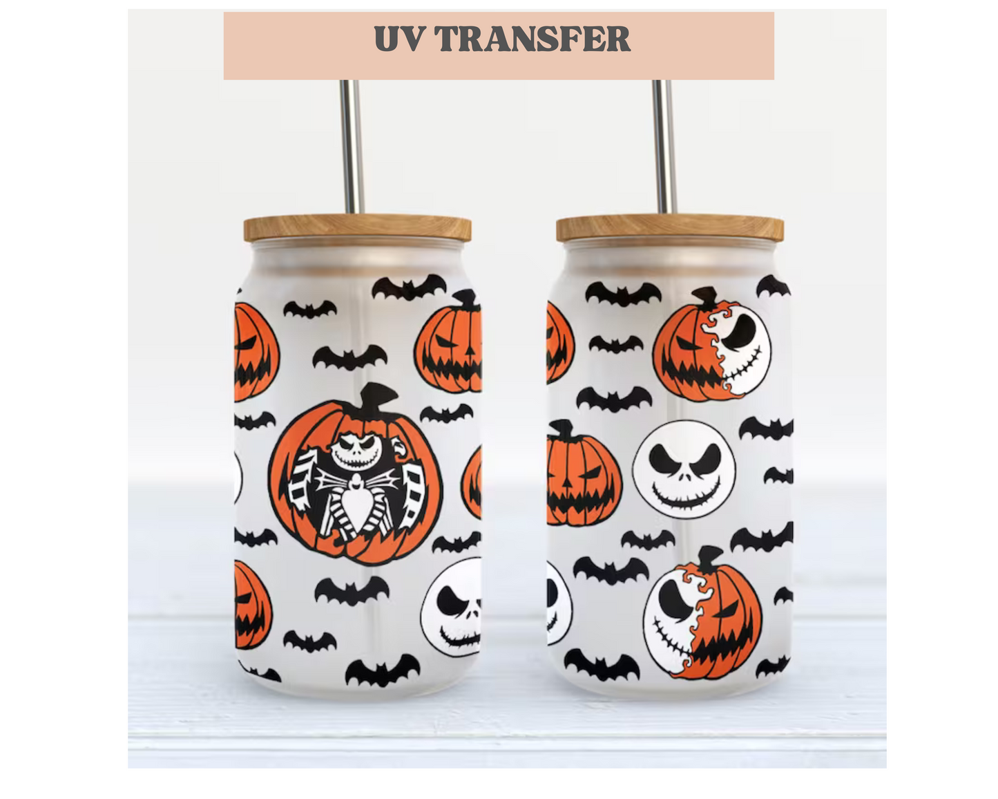 Pumpkin Jack Libbey  | 16 oz. Cup Wrap UV Transfer