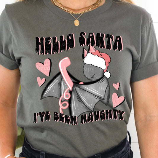 Hello Santa Bat-Direct to film Transfer