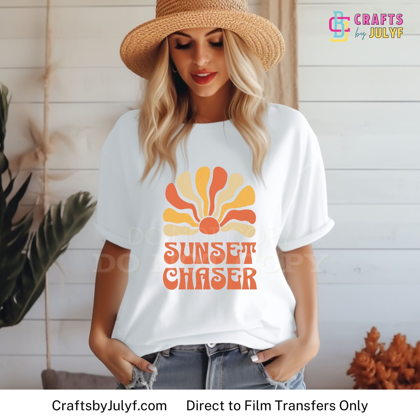 Sunset Chaser - Direct to Film Transfer