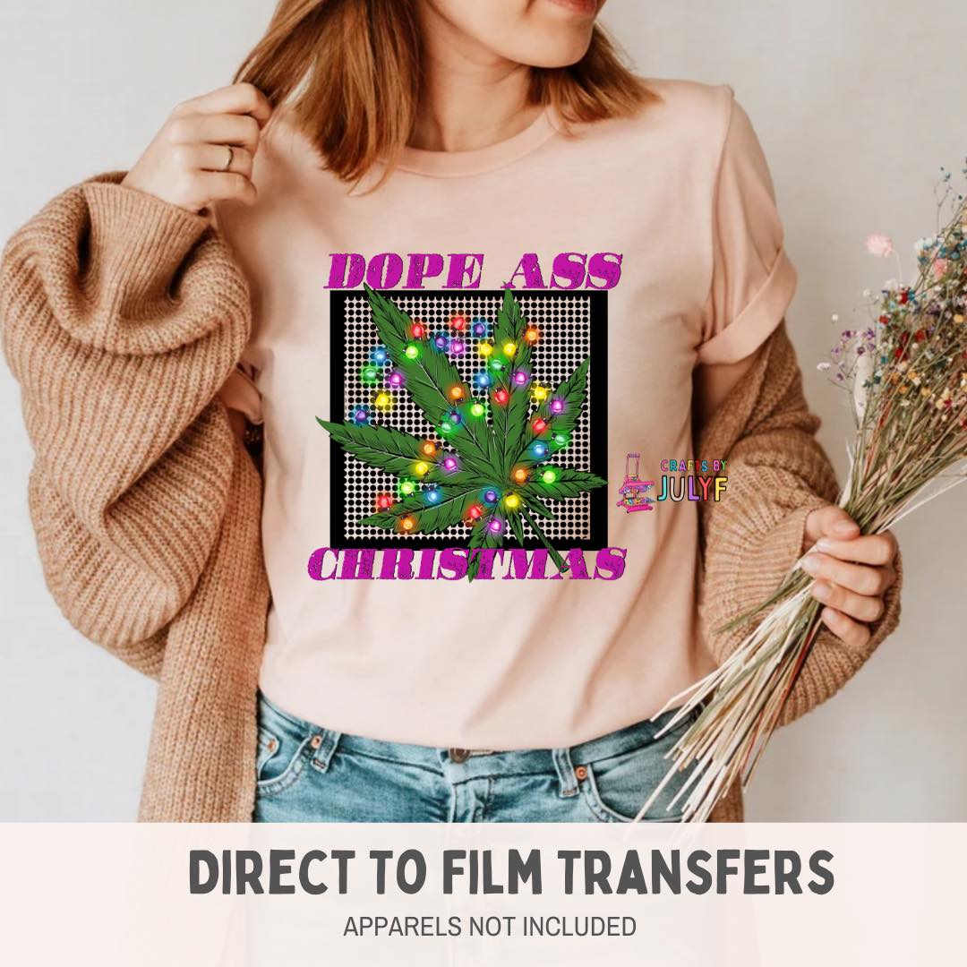 D*pe Christmas DTF Transfers
