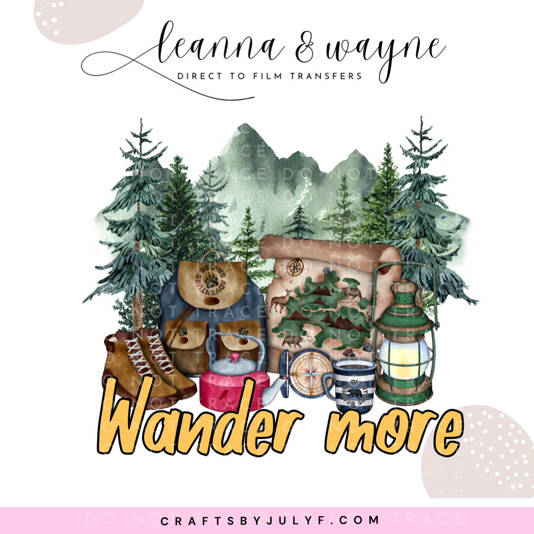 Wander more | DTF Transfers