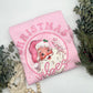 Christmas Vibes Pink Santa DTF Transfers
