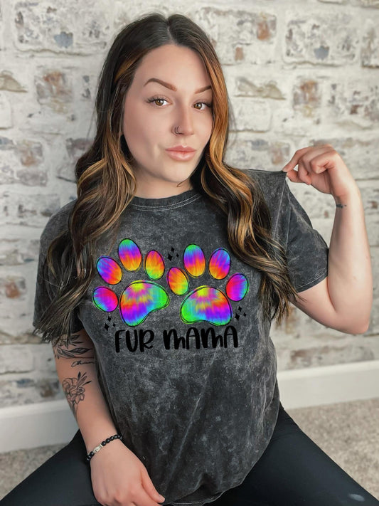 Fur Mama Tie Dye DTF Transfers