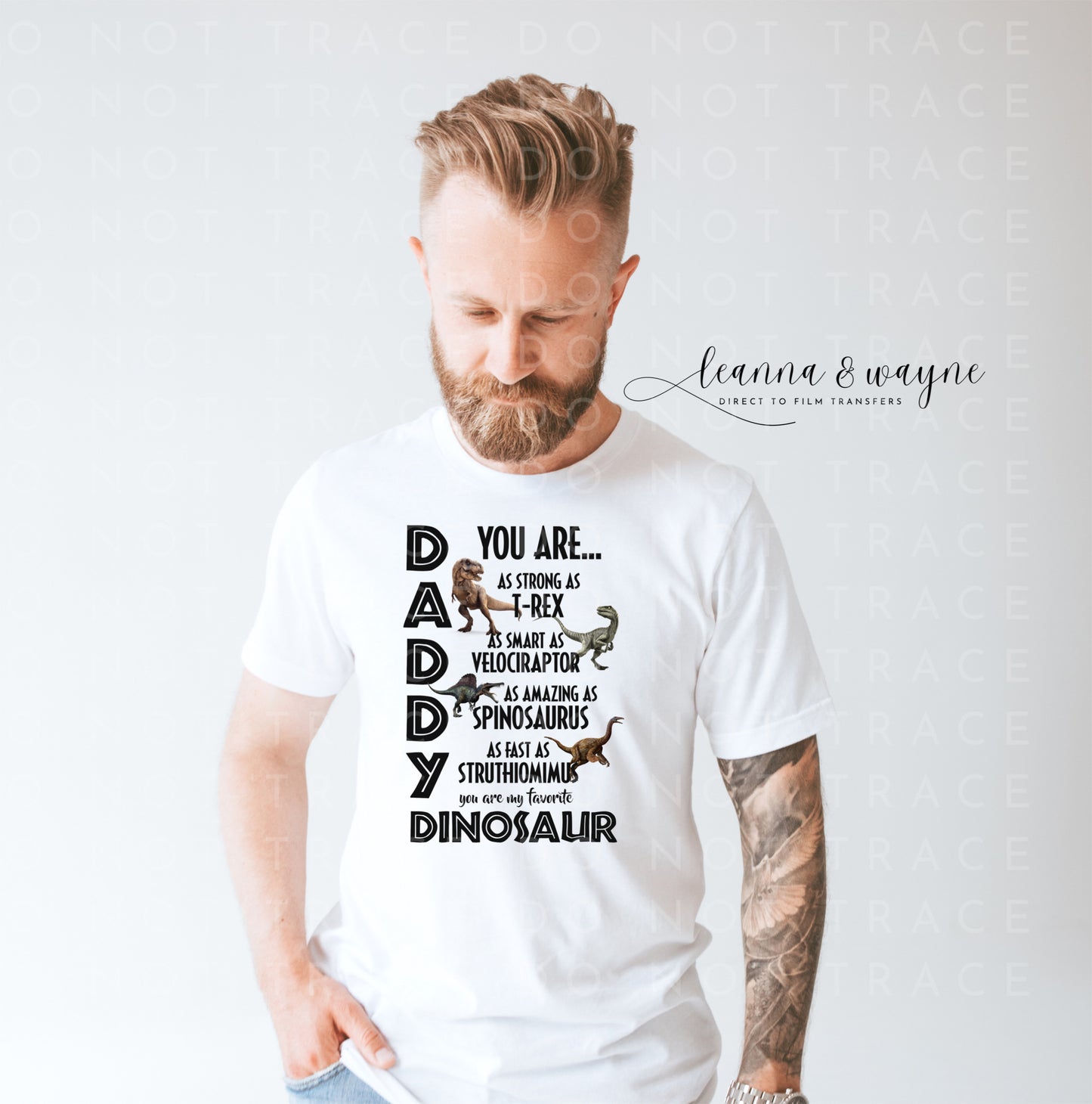 Daddy Dinosaur | DTF Transfers